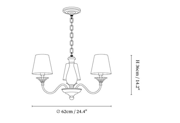 Beatrice Vintage Chandelier
