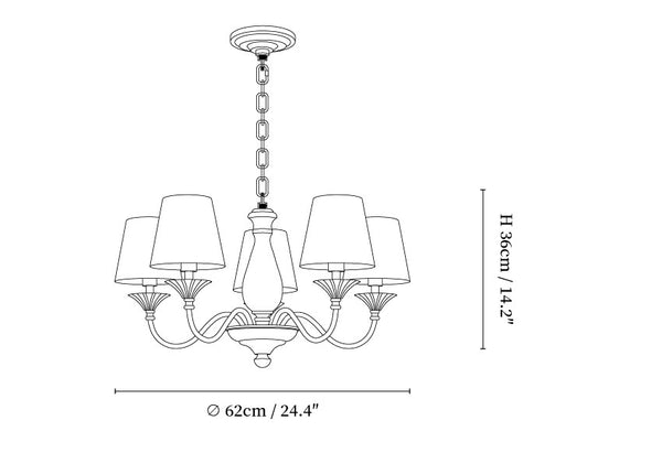Beatrice Vintage Chandelier