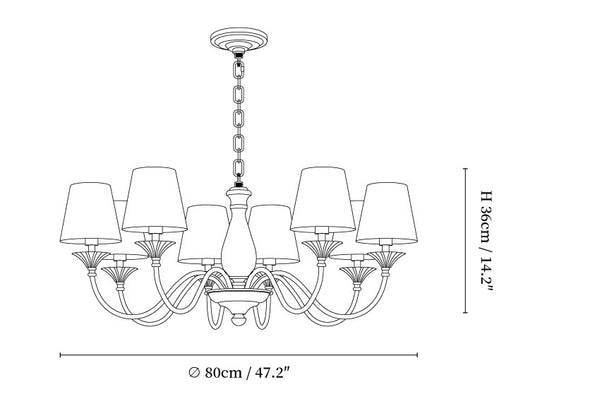 Beatrice Vintage Chandelier