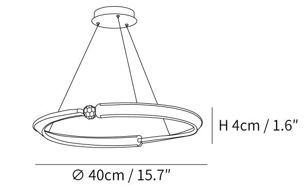 Beliani LED Pendant Light