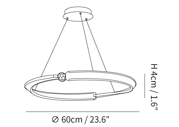 Beliani LED Pendant Light