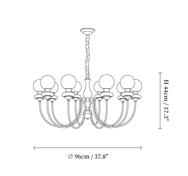 Bellagio Arc Chandelier