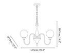 Bellamy Travertine Chandelier