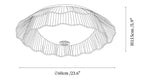 Belle Epoque Pleated Ceiling Light