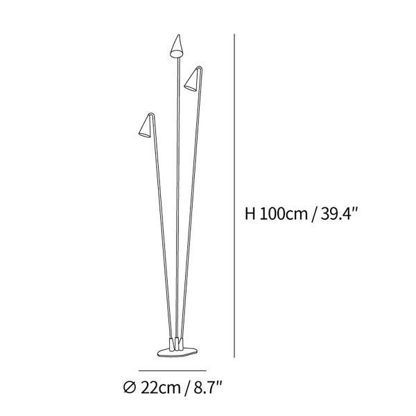 Bellflower Outdoor Floor Lamp