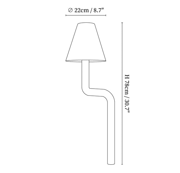 Bend Wood Table Lamp