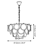 Bettina Glass Chandelier
