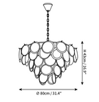 Bettina Glass Chandelier
