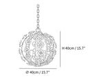 Bianca Floral Orb Chandelier