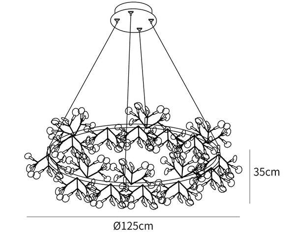 Big O Firefly LED Chandelier