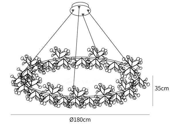 Big O Firefly LED Chandelier