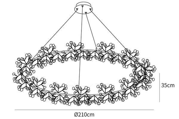 Big O Firefly LED Chandelier