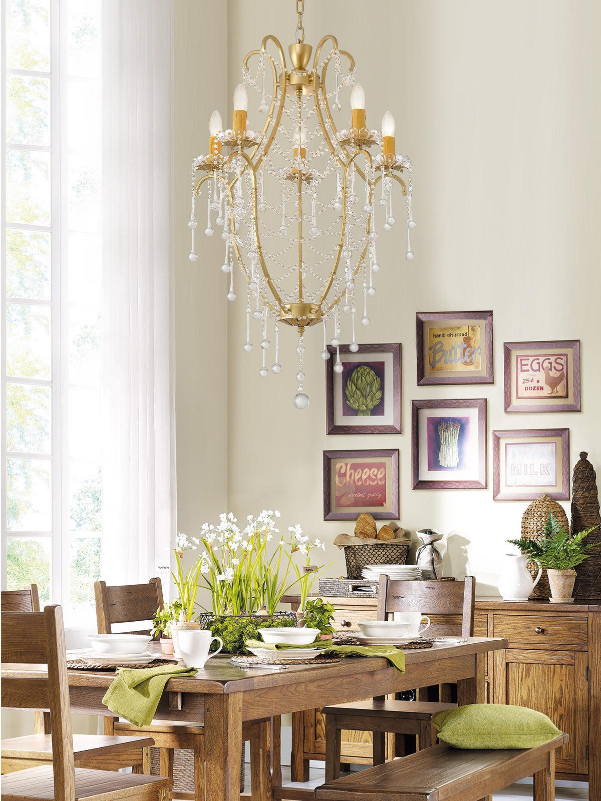 Crystal Birdcage Chandelier
