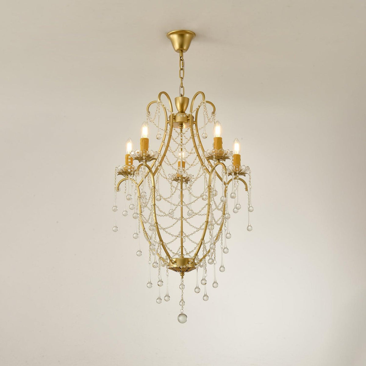 Crystal Birdcage Chandelier