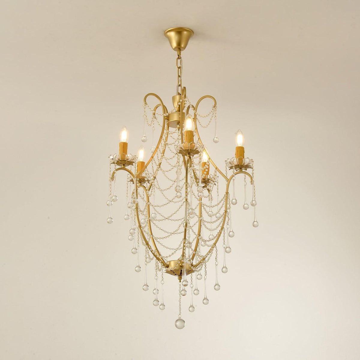 Crystal Birdcage Chandelier