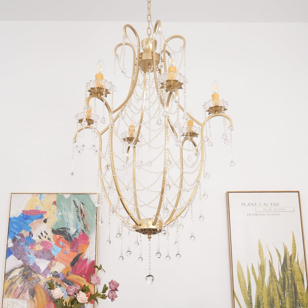 Crystal Birdcage Chandelier
