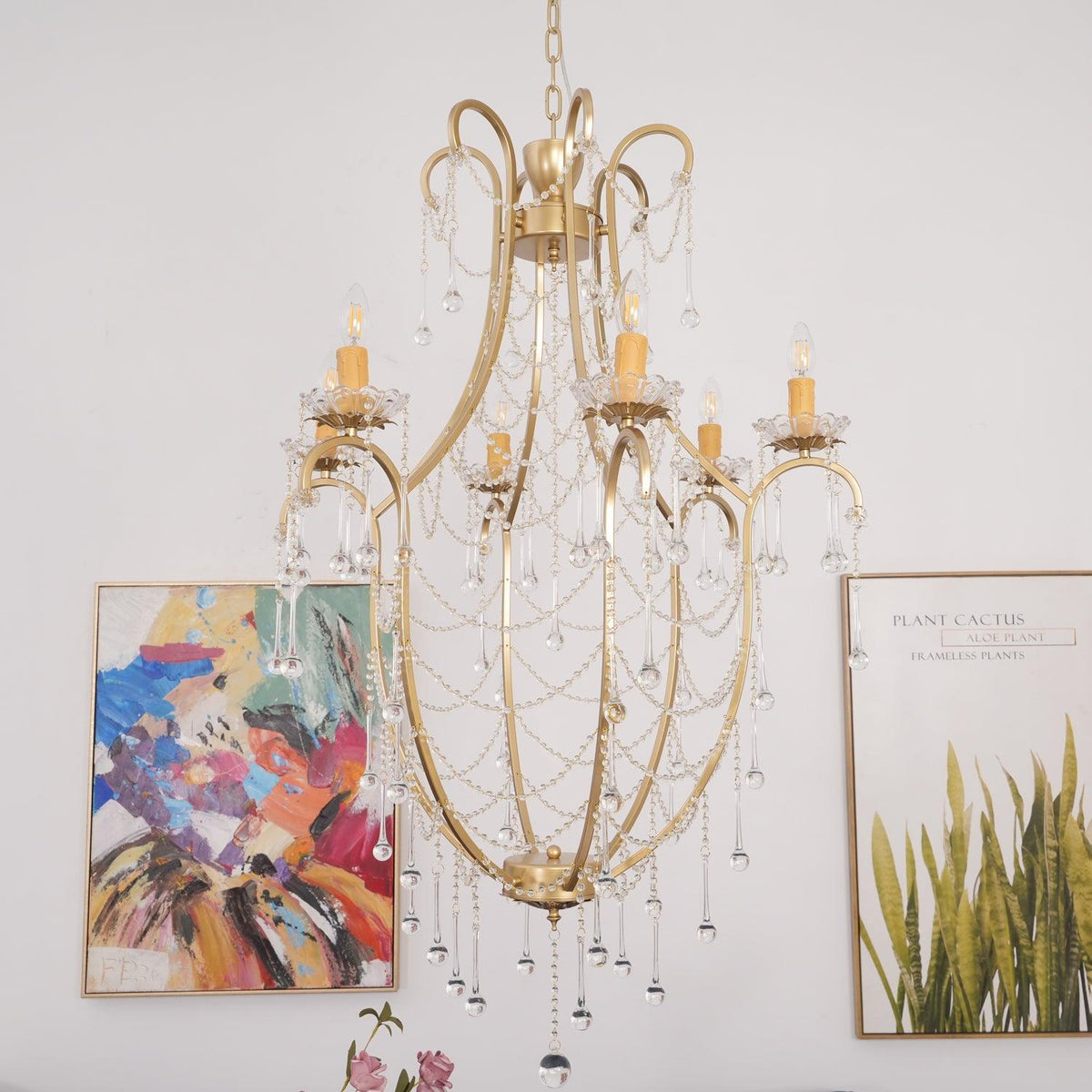 Crystal Birdcage Chandelier