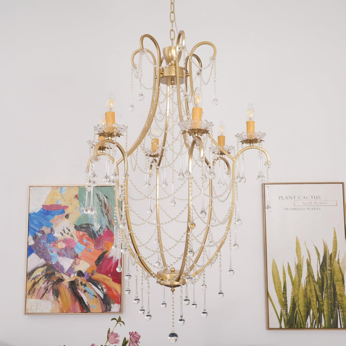 Crystal Birdcage Chandelier