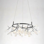 Black Big O Firefly LED Chandelier
