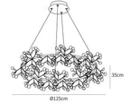 Black Big O Firefly LED Chandelier