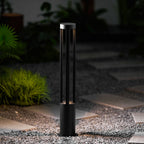 Black Cylindrical Garden Outdoor Light