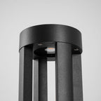 Black Cylindrical Garden Outdoor Light