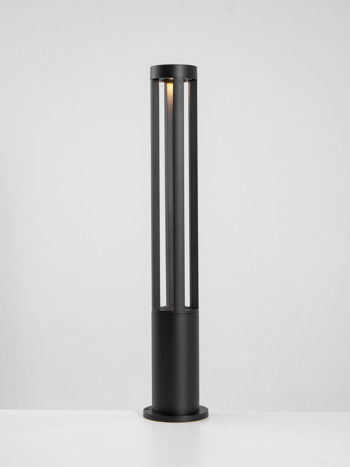 Black Cylindrical Garden Outdoor Light