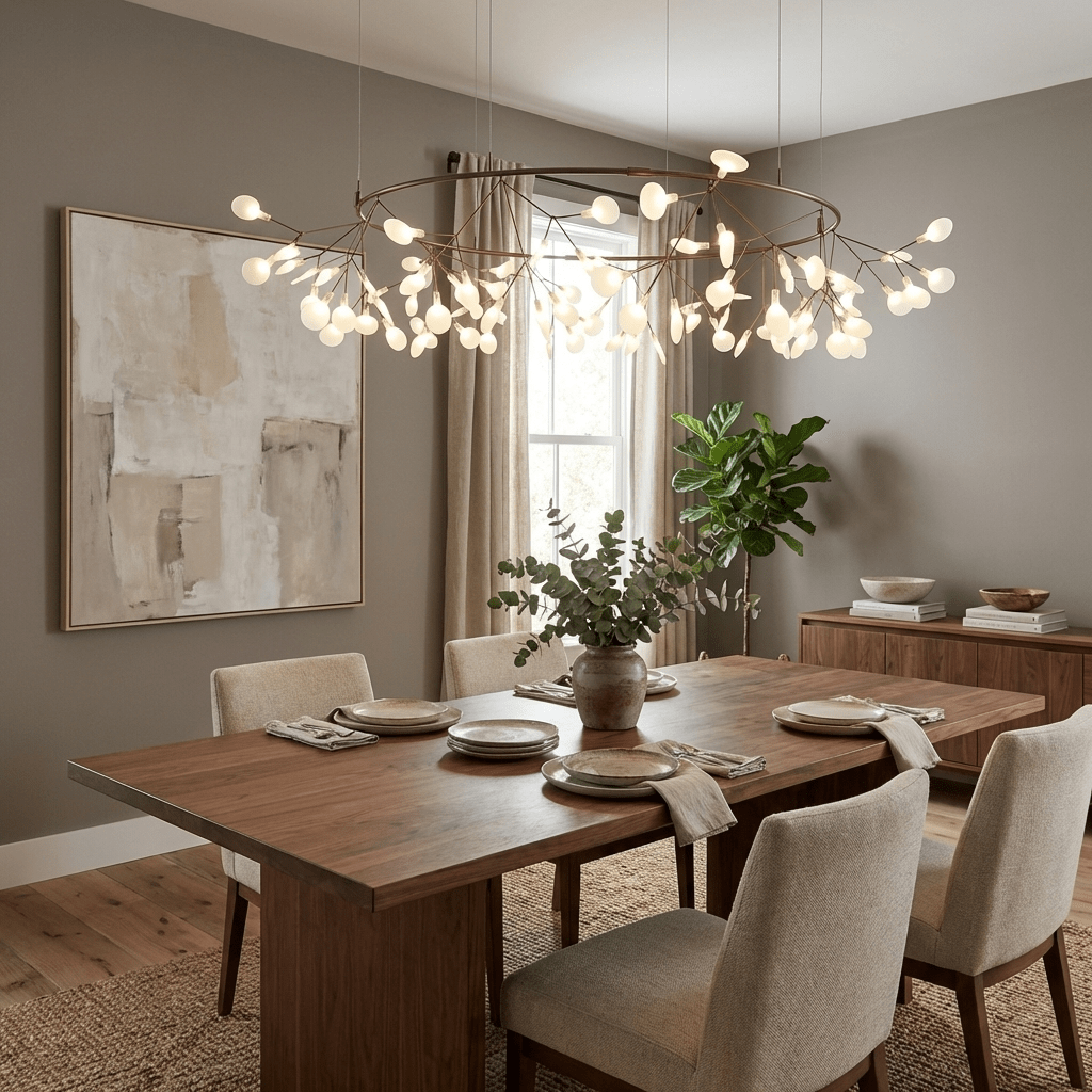 Black Firefly LED Chandelier