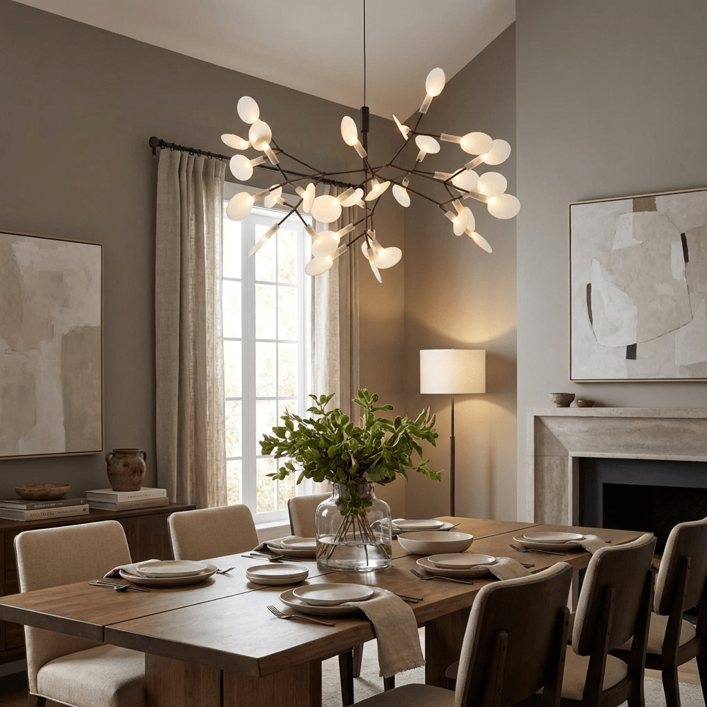 Black Firefly LED Chandelier