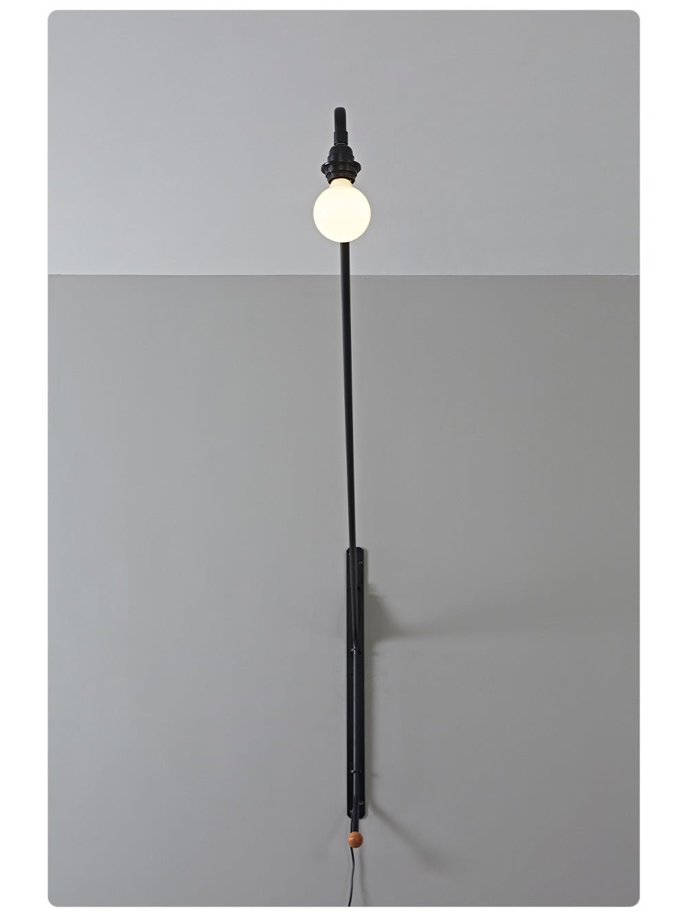 Black Long Arm Swing Arm Wall Lamp