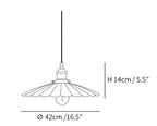 Black Skirt Pendant Light