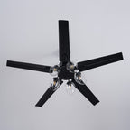 Black Vintage Ceiling Fan Light