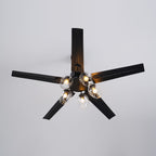 Black Vintage Ceiling Fan Light