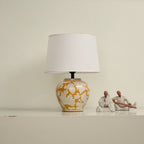 Blazing Blossom Ceramic Table Lamp