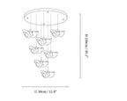 Blossom Double Horn Chandelier