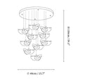 Blossom Double Horn Chandelier
