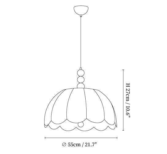 Blossom Fabric Pendant Light