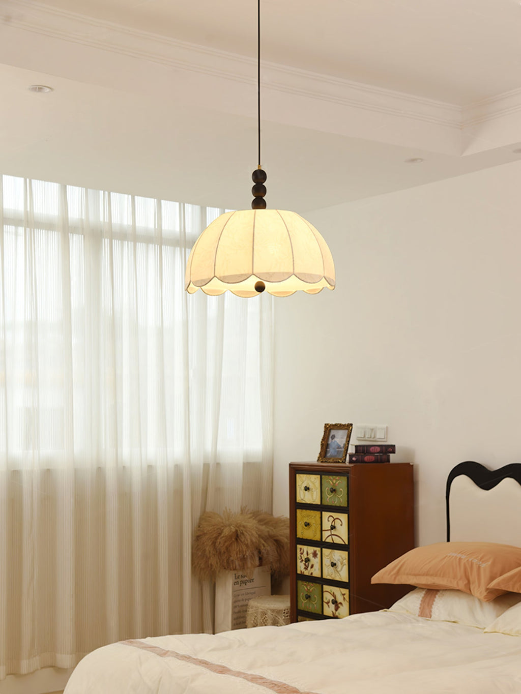 Blossom Fabric Swag Pendant Light