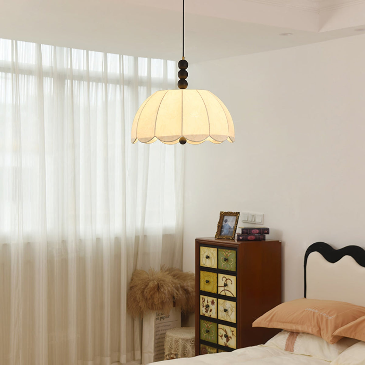 Blossom Fabric Swag Pendant Light