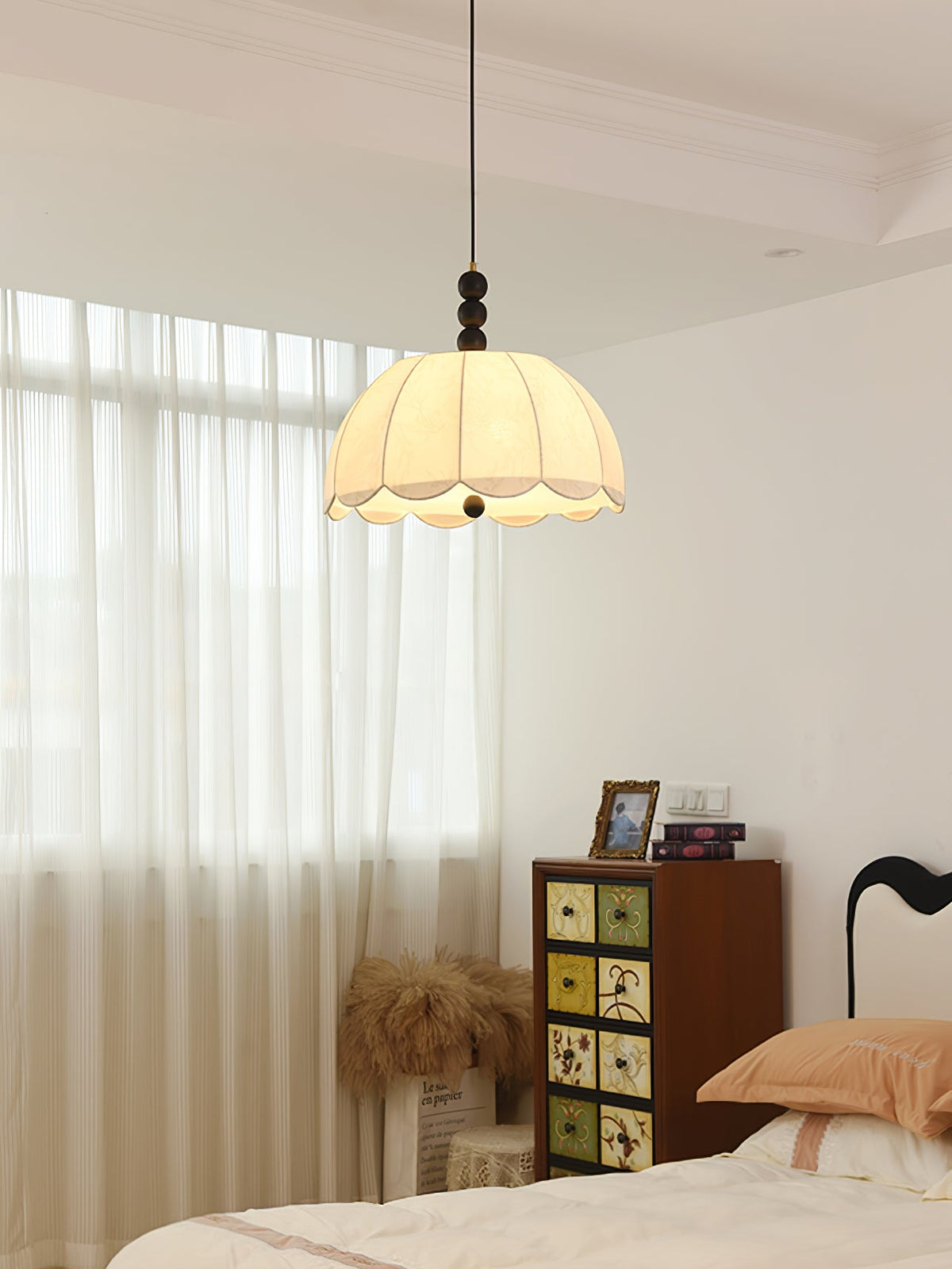 Blossom Fabric Swag Pendant Light