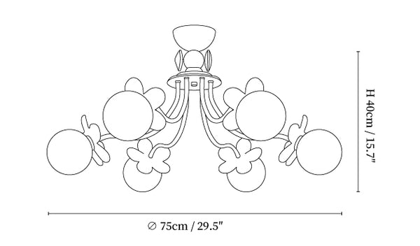 Blossom Flower Glass Chandelier