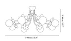 Blossom Flower Glass Chandelier