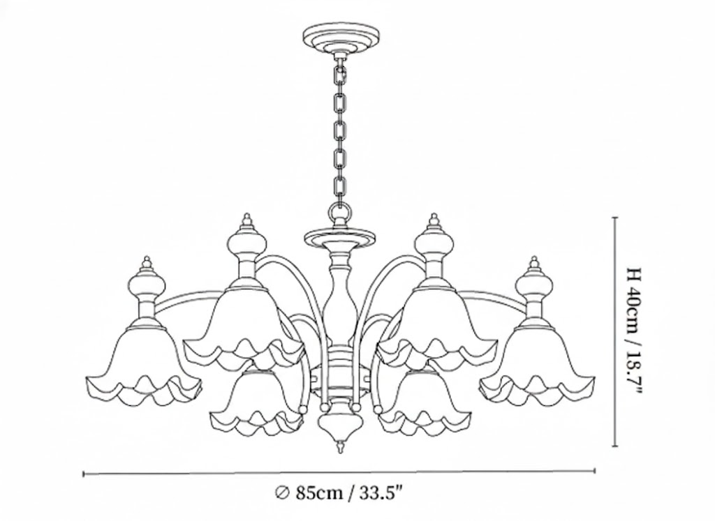 Blossom Flowers Chandelier