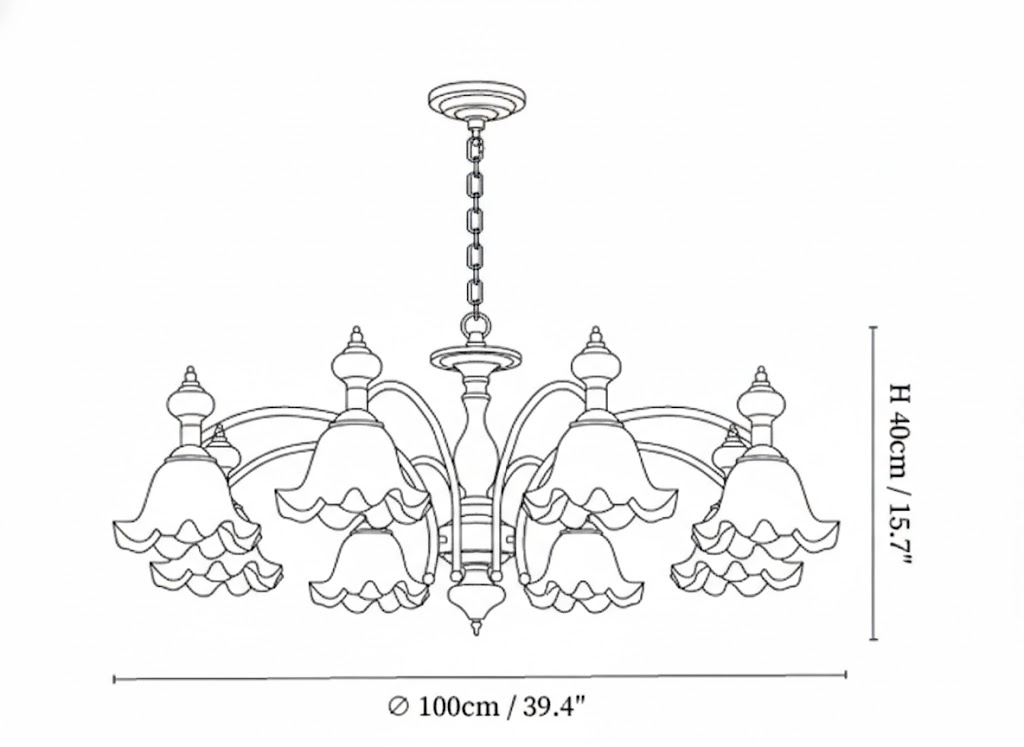 Blossom Flowers Chandelier
