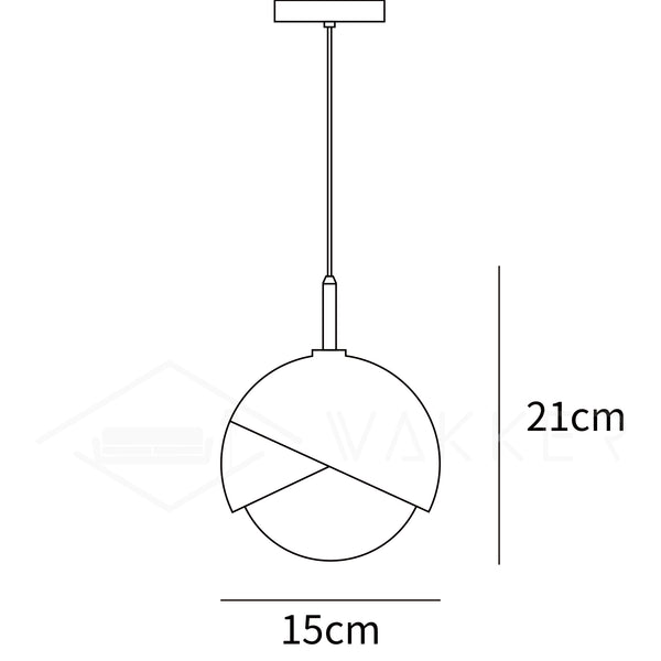 Blue Drop Pendant Light