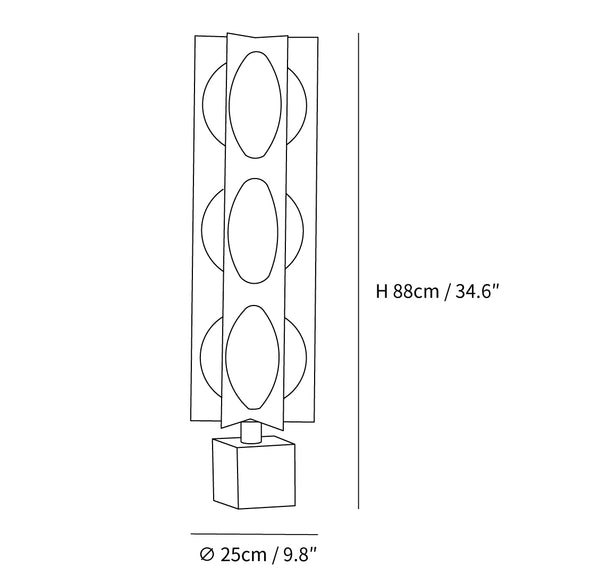Blue Kleos Floor Lamp