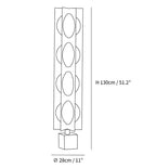 Blue Kleos Floor Lamp