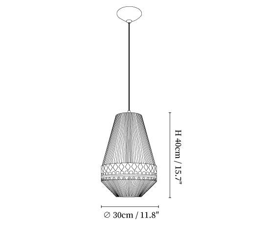 Bohemian Fringe Pendant Lamp