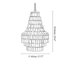 Boho Shell Tiered Chandelier