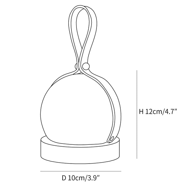 Bola Lantern Built-in Battery Table Lamp